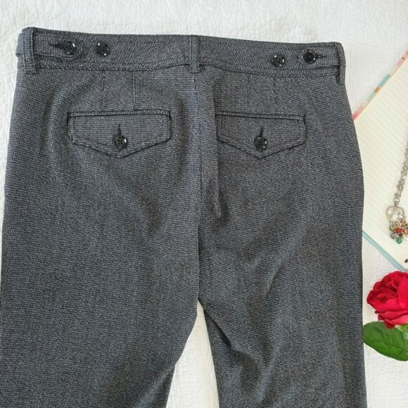 Express Women's Trousers Size 4 Columnist Black Grey Bootcut Dress Pants Office - Picture 13 of 16